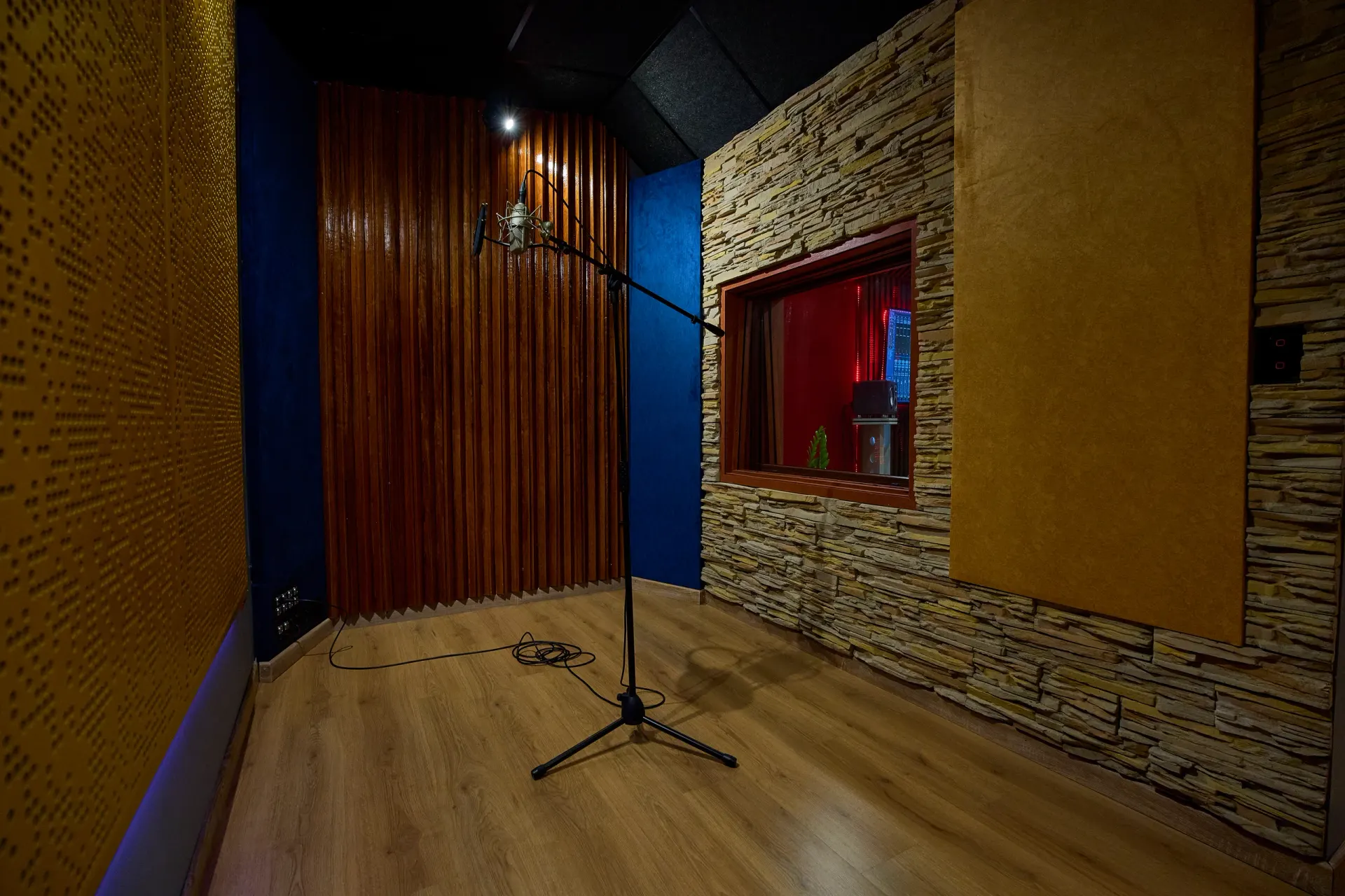 La sala de grabación preparada para una sesión