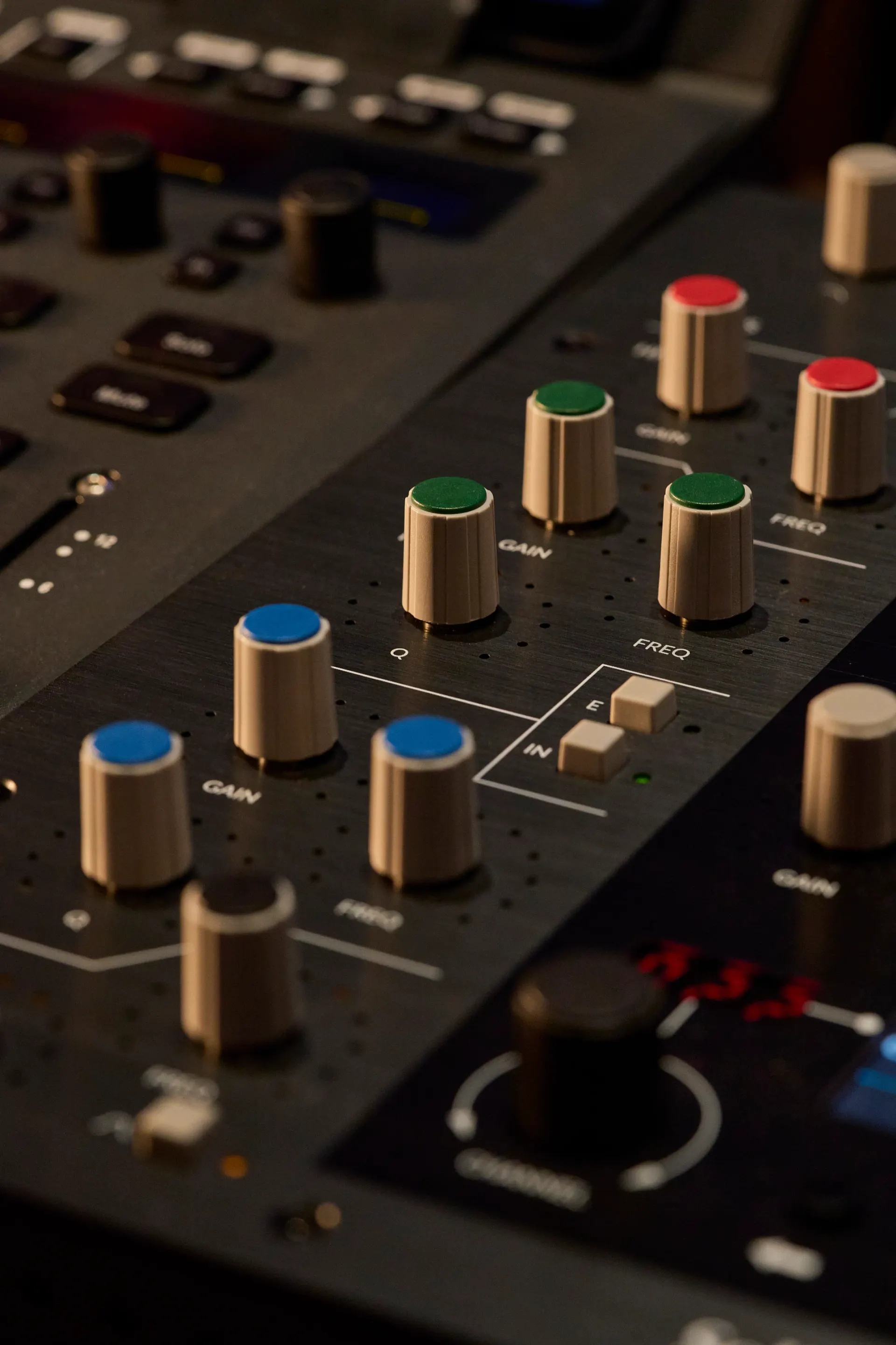 Los controles del canal SSL
